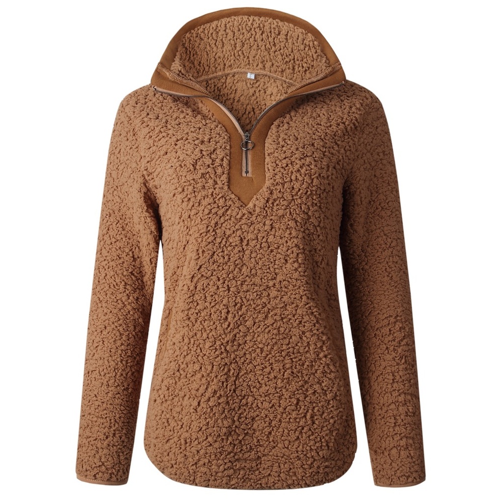 Brown fleece jacket - Picture 2 of 5